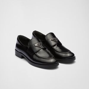 Prada Brushed Leather Loafers size 8